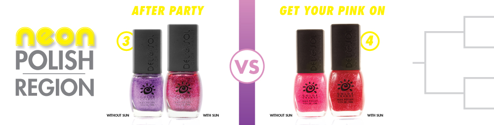 After Party VS Get Your Pink On Color-Changing Nail Polish