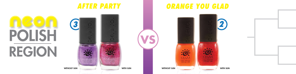 After Party VS Orange You Glad Color-Changing Nail Polish