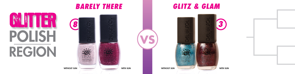 Barely There VS Glitz & Glam Color-Changing Nail Polish