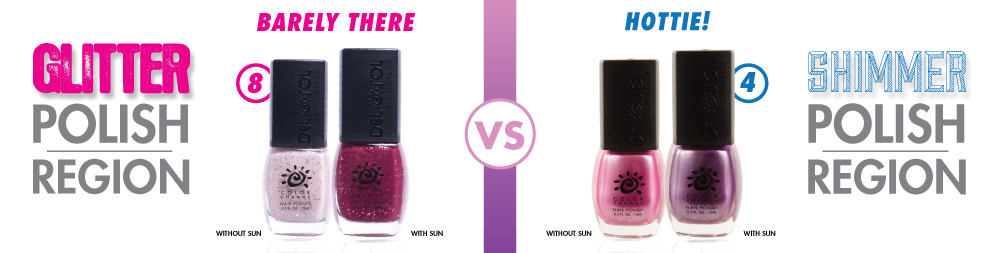 Barely There VS Hottie! Color-Changing Nail Polish