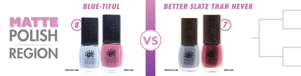 Blue-tiful VS Better Slate Than Never Color-Changing Nail Polish
