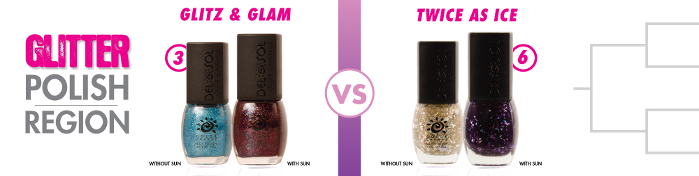 Glitz & Glam VS Twice As Ice Color-Changing Nail Polish