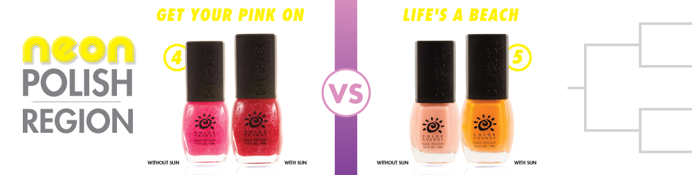 Get Your Pink On VS Life's A Beach Color-Changing Nail Varnish