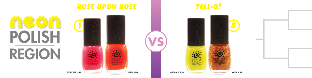 Rose Upon Rose VS Yell-o! Color-Changing Nail Varnish