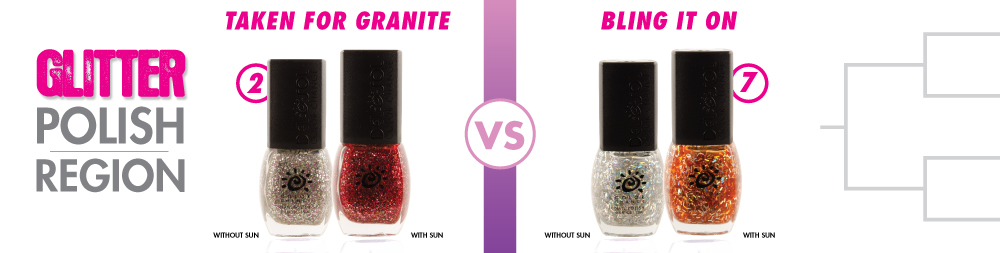 Taken For Granite VS Bling It On Color-Changing Nail Polish
